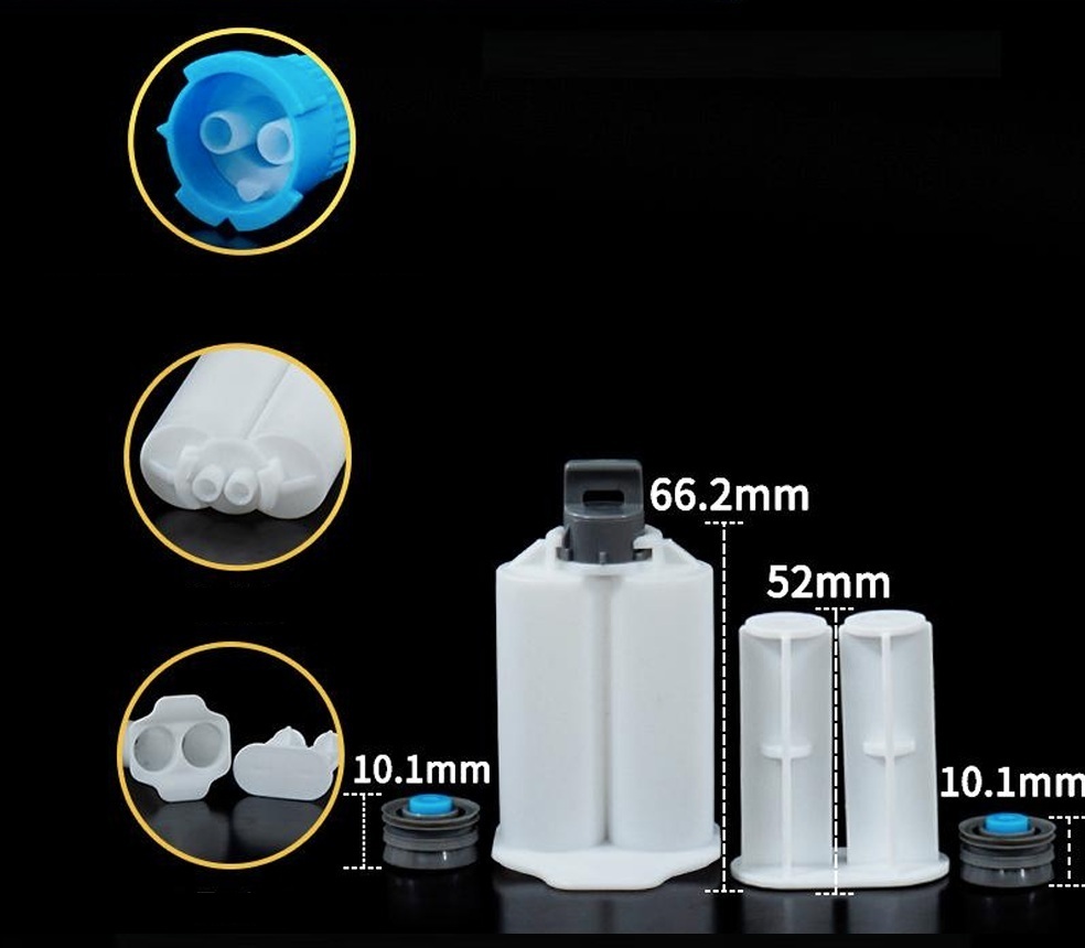 AccuDose 2K Cartridge Kit 30ml 1:1 B with Plunger  (Box of 500)