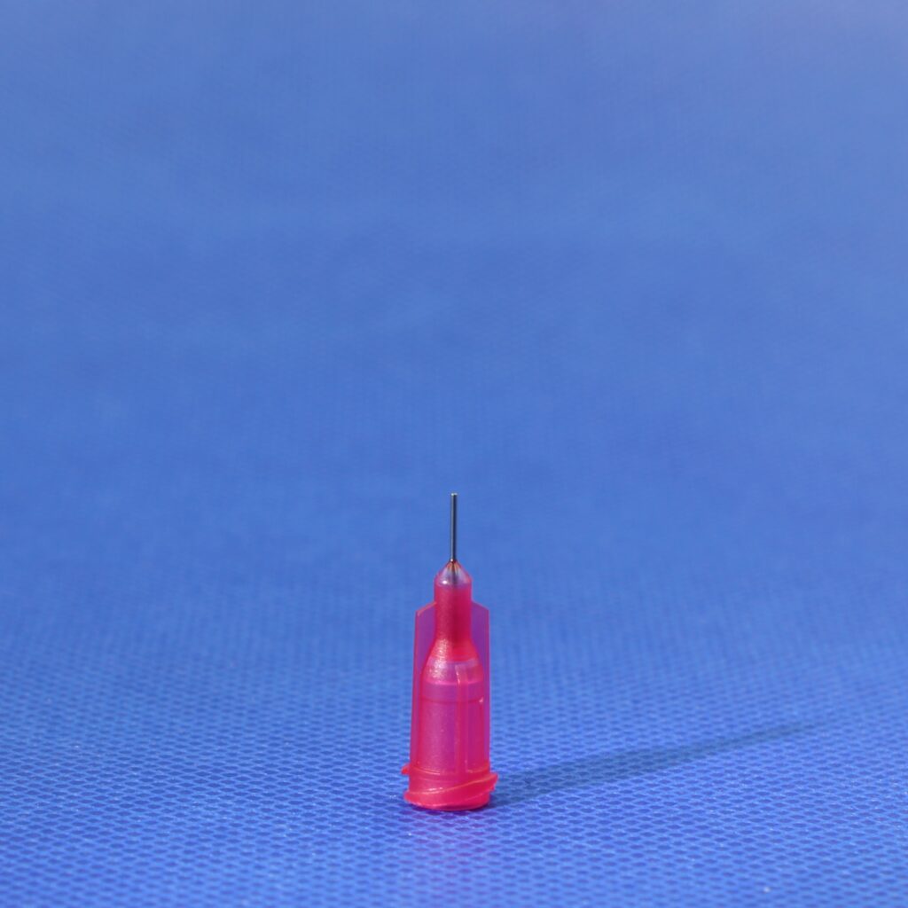 Precision Stainless Steel Tips 25G L6mm ID0.26mm Red (Box of 50)
